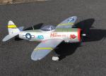 Dynam P-47D "Thunderbolt", 5 Chan, 1200mm Warbird, servoless retracts, nav lights, flap ready, ARF or RTF